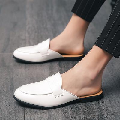 Fashion Spring and Summer Men's Half Slippers Fashion and  Design Styles Party and Nightclub 38-46 Casual Shoes Breathable