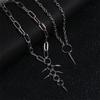 Goth Spiky Round Link Chain Choker For Women Men Punk Y2K Titanium Steel Rivet Cone Necklace Grunge Aesthetic Jewelry Gift