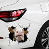 4pcs Car Simulation Animal Sticker,3D Funny Animal Stickers Car Body Scratch Stickers for Vehicles Automotive Van Trucks Laptop