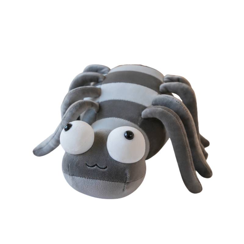 

Legged Long Striped Spider Plush Toy Stuffed Animal Kids Bedroom Decor Bug Doll 30CM/11.81in серый