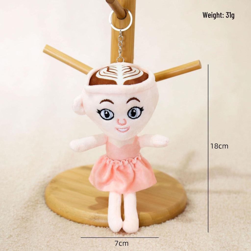 AI Klassiska Berg och Hav Gränsöverskridande Plysch Pinne Figur Nyckelring Hänge