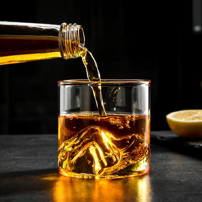 GIANXI Japanse Stijl Whisky Glas Ondiep Transparantie Berg XO Wijn Glas EDO Guanshan Whiskey Glas Creatieve Persoonlijkheid