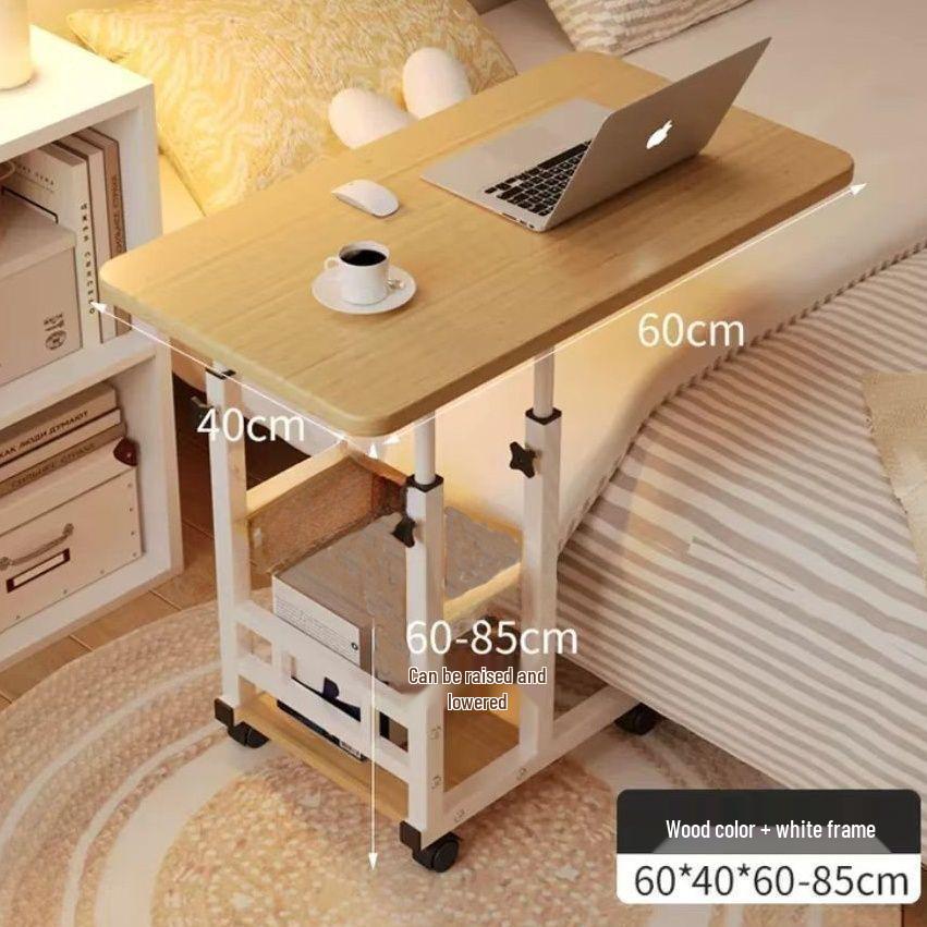 Adjustable Portable Bedside Desk: Movable Study Table for Dorms