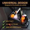 Universal Big Center Console for Cars, Trucks, Minivans, SUVs, Car Console Organizer with 2 Adjustable Cup Holders, Seatbelt for Secure Hold Car Seat
