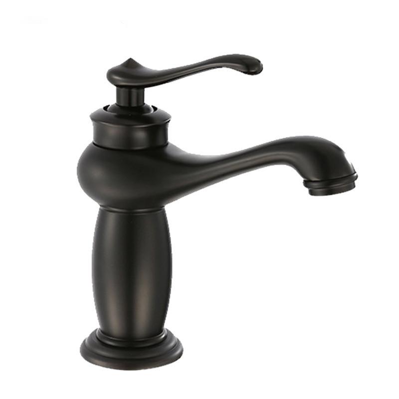 Antique Bronze Bathroom Faucet Brass Basin Faucets Hot & Cold Bathroom Sink Faucet Deck Mounted Lavotory Faucet  Mixer Water Tap