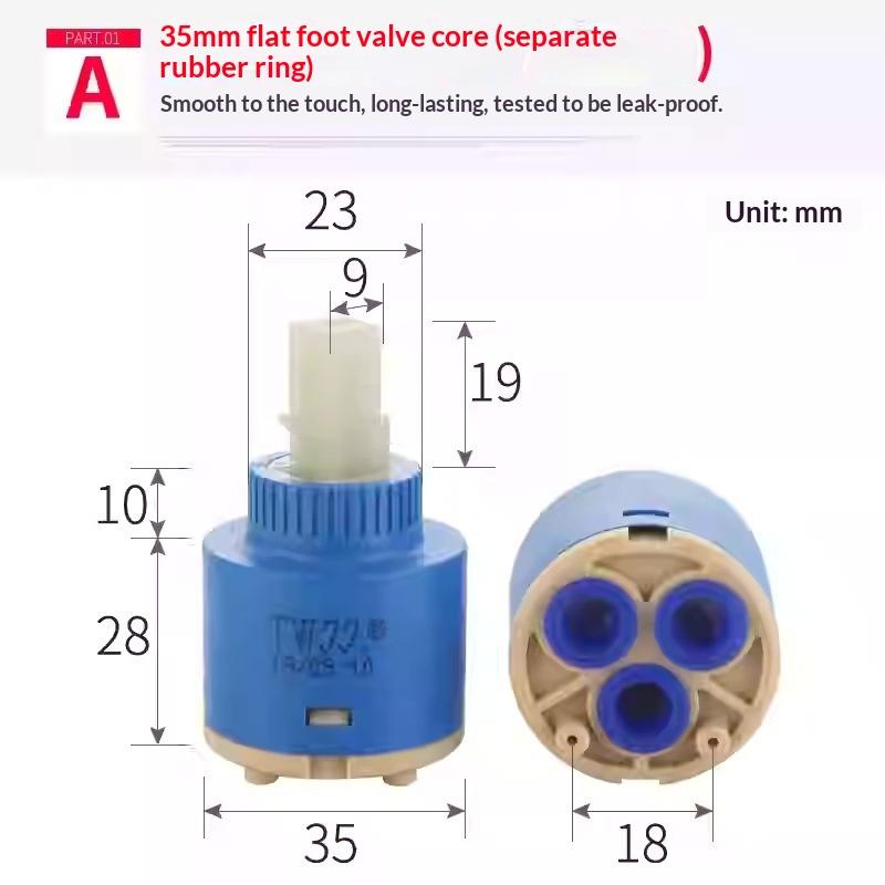 

High Quality Thermostatic for Faucet PP Plastic Ceramic Disc Valve for Home Kitchen Bathroom Use