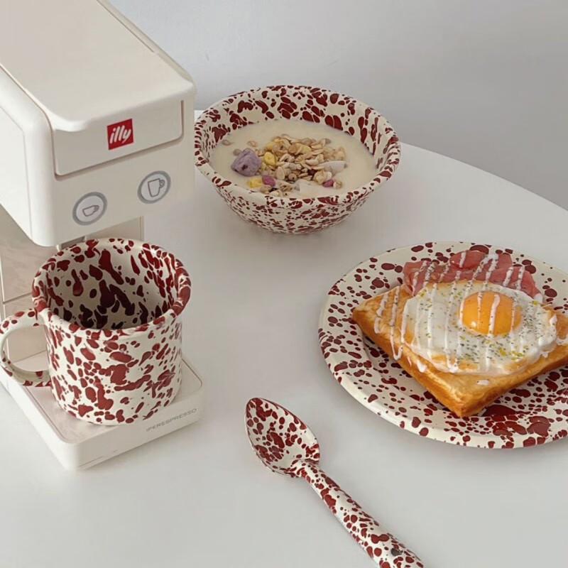 Shangqi Retro Enamel Breakfast Tableware