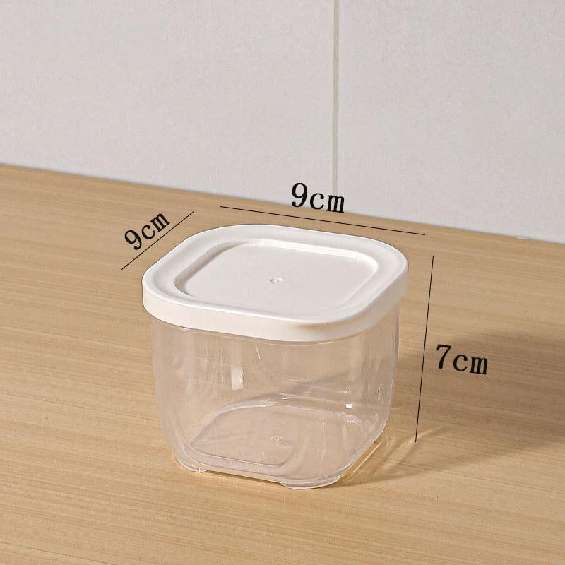 Stackable Airtight Food Storage Containers With Lids Clear Plastic Organizer For Herbs Spices A1
