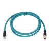 Kabel Ethernet przemysłowy M12 8Pin X Code Złącze proste do RJ45 męski Adapter Kabel CAT6A 2 metry