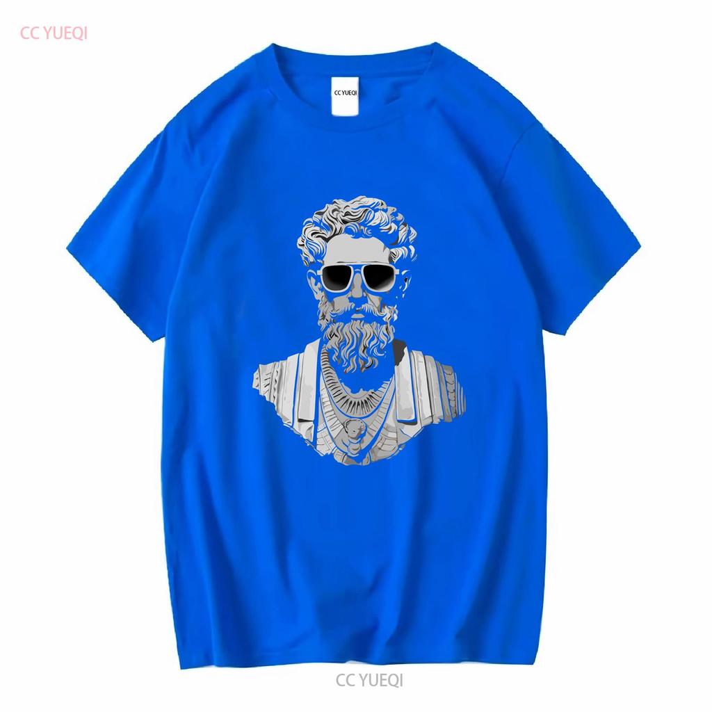 Marcus Aurelius Stoicism T Shirt Zen Buddha Quote Funny For Her Ladies Philosophy Think Deep Mindfulness Vintage Washed