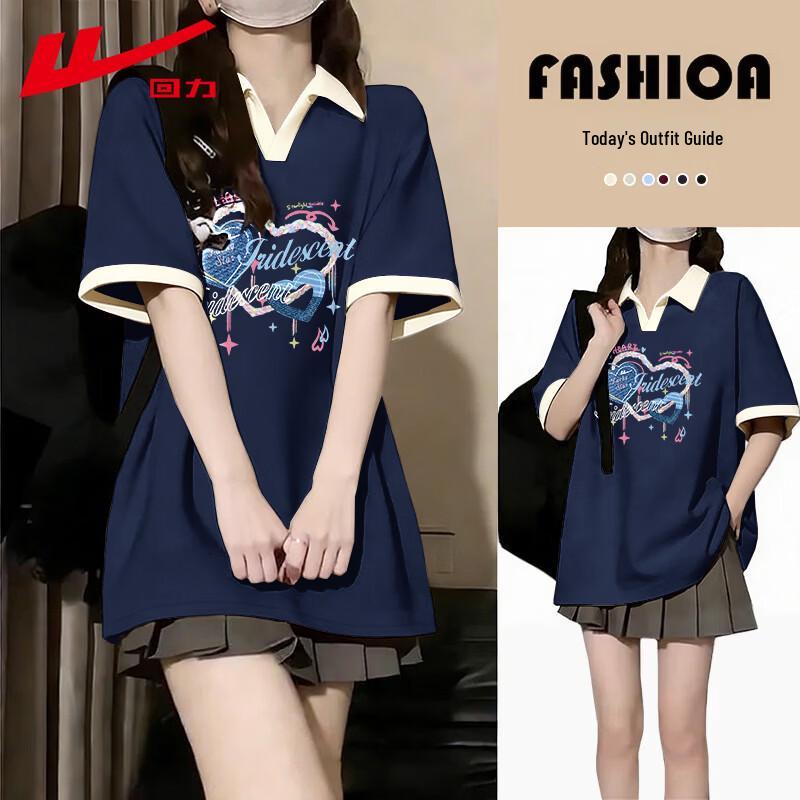 Warrior Women s Casual Color-Block Polo T-Shirt XL