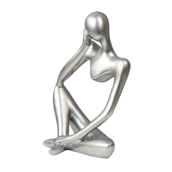 Einfache Denkerfigur zum Sammeln, Dekoration mit festem Boden