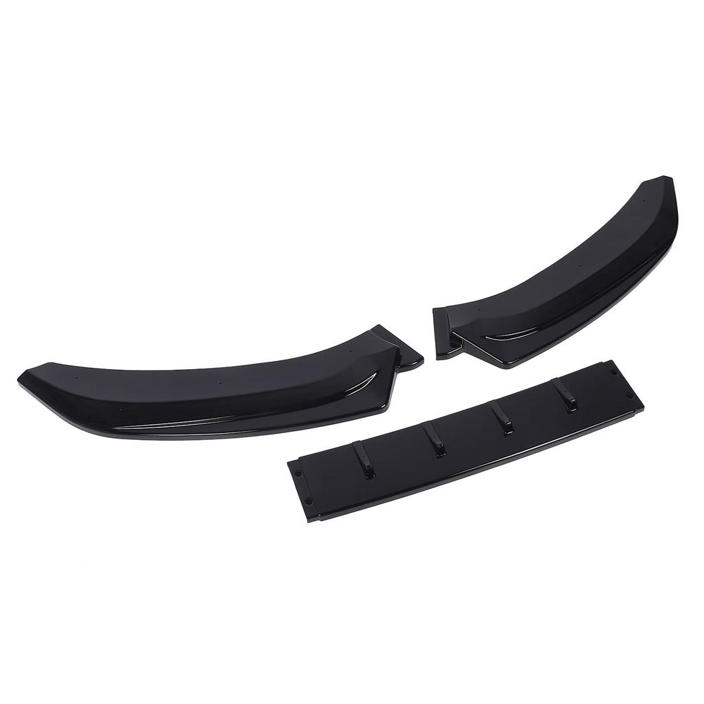 3 Pcs Front Bumper Lip Body Kit Glossy Black Anti Collision Racing Look Bumper Lip Spoiler Replacement for S4 B8.5 S