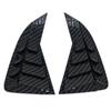 Kia Old K2 Sedan 11-16 Rear Quarter Window Louvers, Carbon Fiber Texture