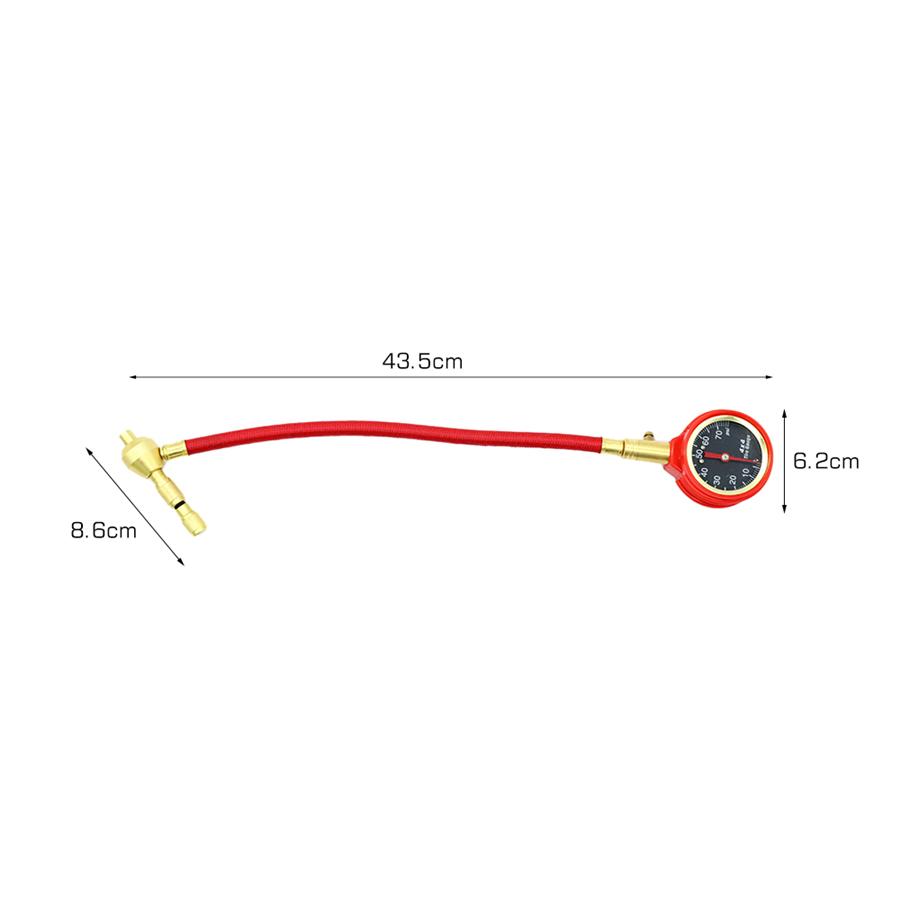 0-75PSI Tyre Deflator Rapid Tire Air Pressure Gauge Pointer Type Dial Valve Tool