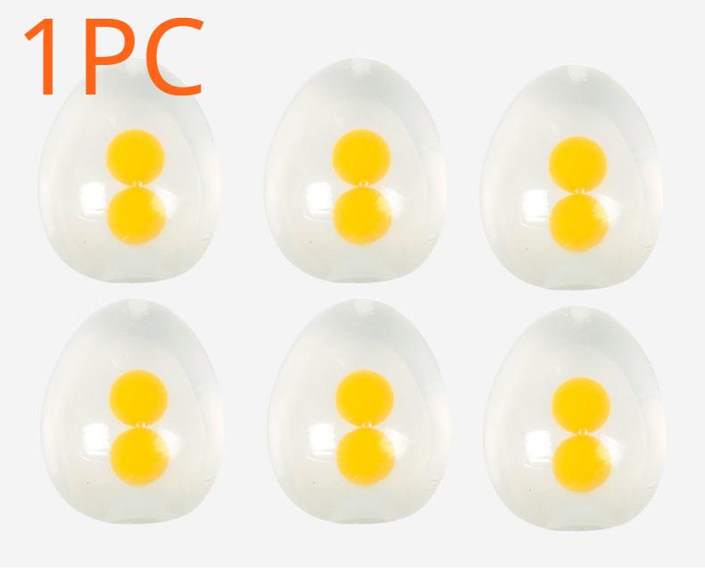 Funky Egg Splat Ball Squishy Toys Stress Relief Egg Yolk Balls Squishies Morsomt leketøy for barn Angstreduserende lindring for voksne