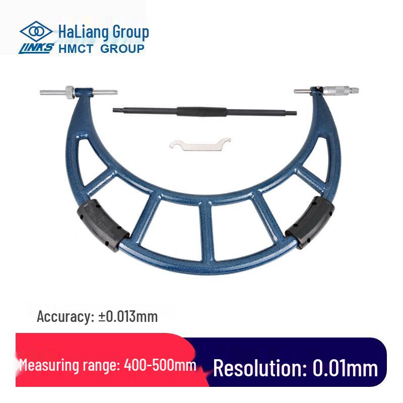 HaoLiang High Precision Outside Micrometer 0-100MM, 0.01MM Accuracy