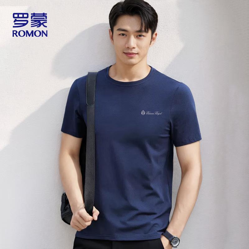 Romon Men's Lightweight Ice Silk Short Sleeve T-Shirt