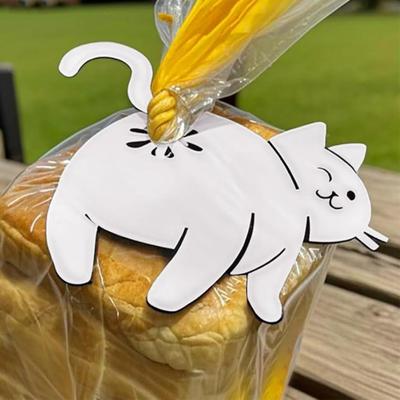 Cat Bread Clip Funny 3D Printed Cat Butt Bag Clips for Cat Lovers Reusable Bread Chip Bag Sealer Quirky Kitchen Gadget for Home Decor