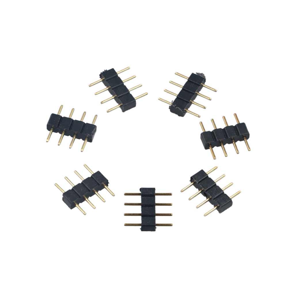 LED Strip Lamp RGB Connector 4Pin Needle LED Adapter RGBW Connector LED Connector Led Strip Light