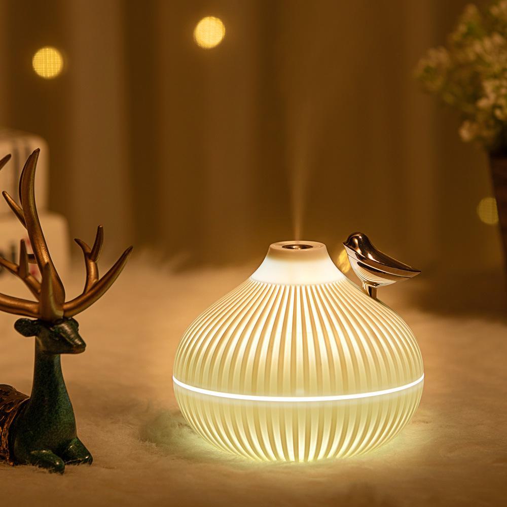 Romantický dvoubarevný zvlhčovač nočního světla - Creative Silent Air hydratační sprej pro domácnost a kancelář