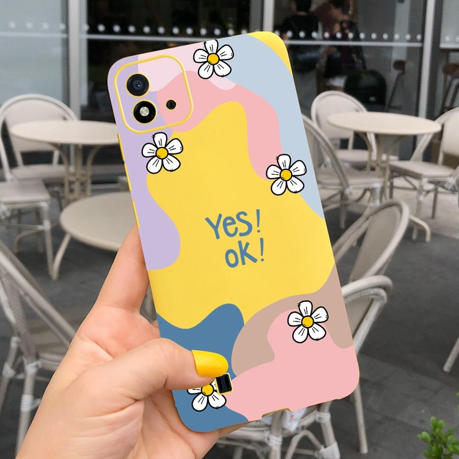 Lovely Pattern Phone Case For Realme C11 2021 C 11 2020 RMX2185 Macaroon Silicone Soft Cases Cover For Realme C11 (2021) RMX3231