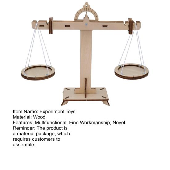 1 Satz Balkenwaage Lehrdemonstrationsspielzeug Fördert Lernen DIY Balkenwaagen Physikspielzeug Schülerspielzeug