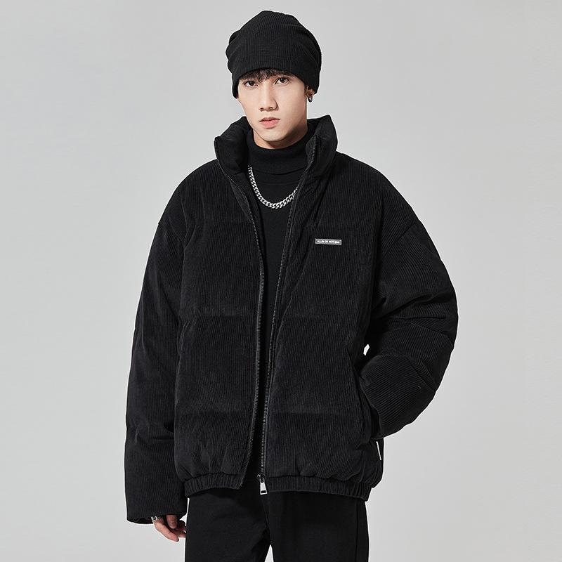 2025 Men s Trendy American Duck Down Jacket: Winter Warmth, Thick Stand Collar, Loose Fit, Unisex Design XL