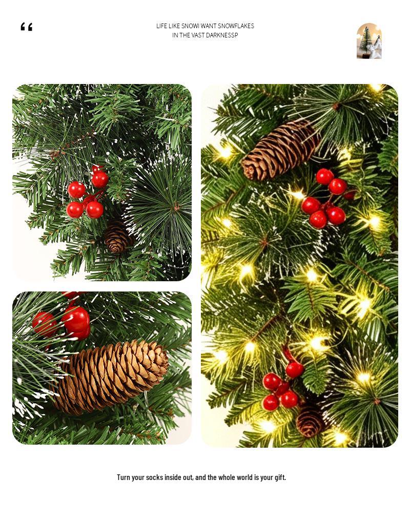 LED Christmas Wreath: Illuminated Door and Window Decoration