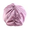 Cappellino da Notte a Doppio Strato in Seta Sintetica, Cuffia a Nodo Intrecciato, Cuffia da Doccia, Foulard per Bellezza e Trucco, Fascia per Capelli