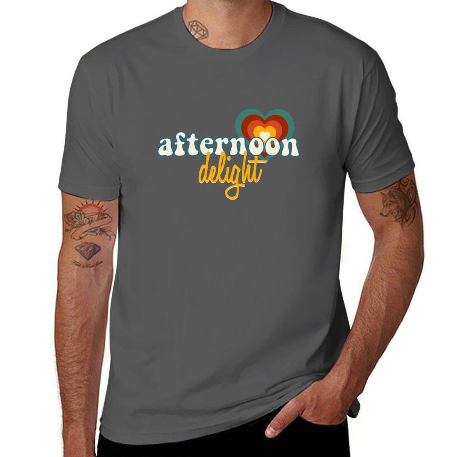 

Afternoon Delight time! T-Shirt t shirt man cotton t shirts for man slim fit men t shirt cotton 100% T-Shirt 4XL