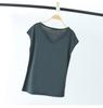 Summer Sleeveless T Shirt Women's V Neck Short Sleeved Loose Plus Size Vest Solid Color