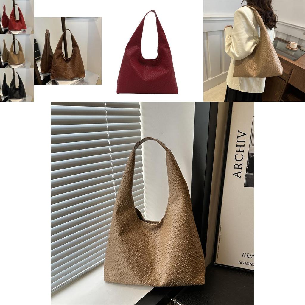 Chic Minimalist Pu Tote Bag For Autumn Fashion Large Capacity Stylish Shoulder Bag