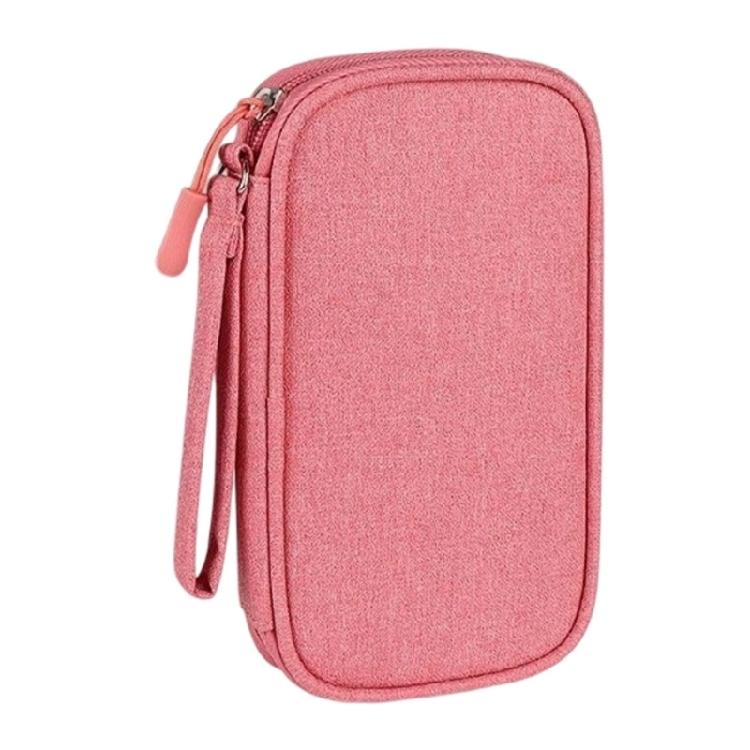 

Storage Bag for Earphone Memory Card Portable Electronic Organizers Pouch with Lanyard Splashproof Travel Carrying Case