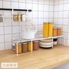 Kitchen Rack Retractable Countertop Pot Rack Extended Dish Storage In Cabinet Desktop Layered Rack