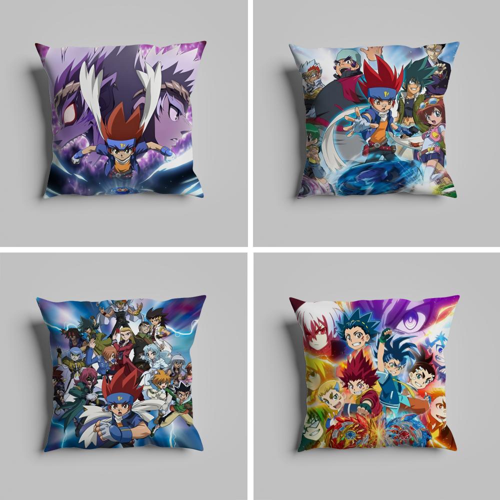 Pillow Case luxurious home office, sofa decorative Multi sized car seat cushions, pillowcases B-Beyblade Cartoon