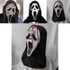 Scream Geist Latexmaske Horror Kostümzubehör für Halloween-Partys