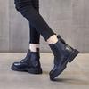 Women Fashion Mid-boots Spring and Autumn Single Boots British Style Short Boots 2024 New Designer Women Boots  Women Shoes