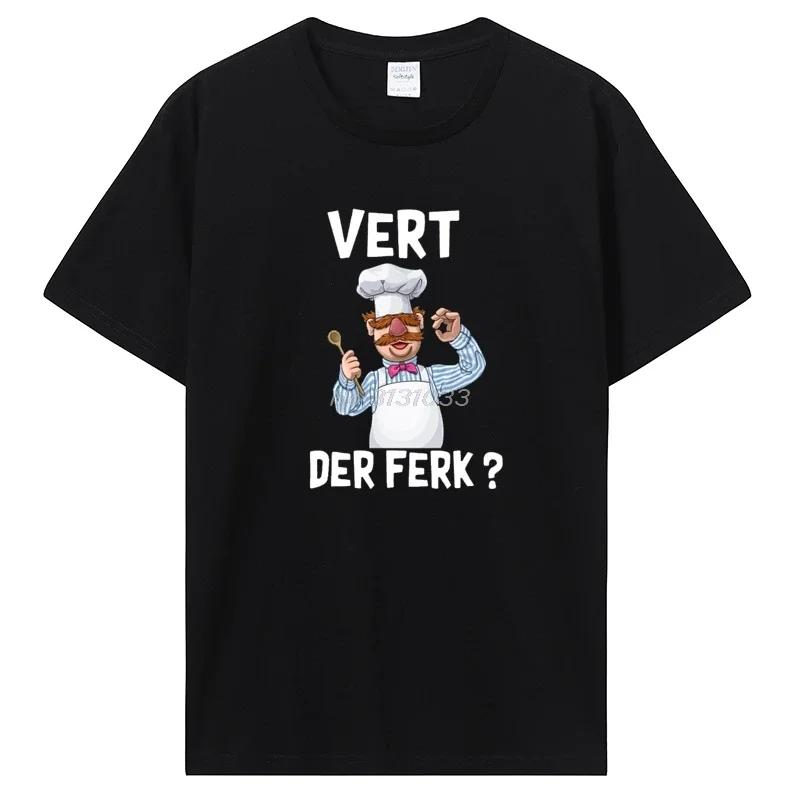 

New Vert Der Ferk Swedish Chef The Muppet Show T-shirt Leisure Fitness T-shirt Top T-shirt Women s Clothing Large T-shirt S