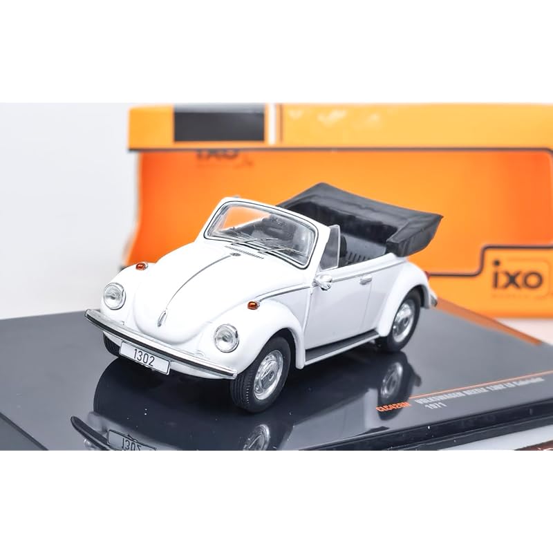 

Ixo volkswagen mini car 1/43 Beetle 1302 LS Convertible (white) [product]