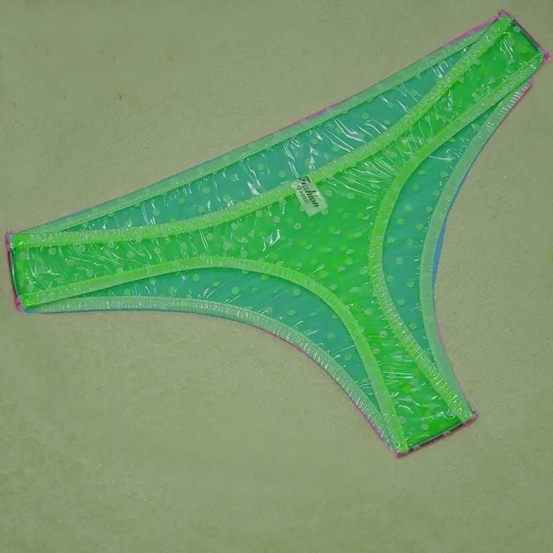 Sexy Transparent T-Back Thong Low Waist Pvc Soft Fetish G-String Abdl Plastic Erotic Panties Live Show Dance Dj Club Sex Costume