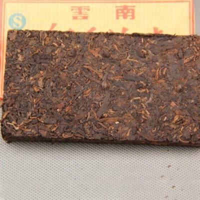 Fermented Yunnan Menghai 7581 Cooked Tea Brick Natural Puer Tea Brick 250/brick