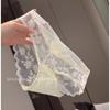 Ladies Summer New Style Light Luxury Sexy Lace Hollow Net Yarn Transparent Low Waist Triangle Briefs
