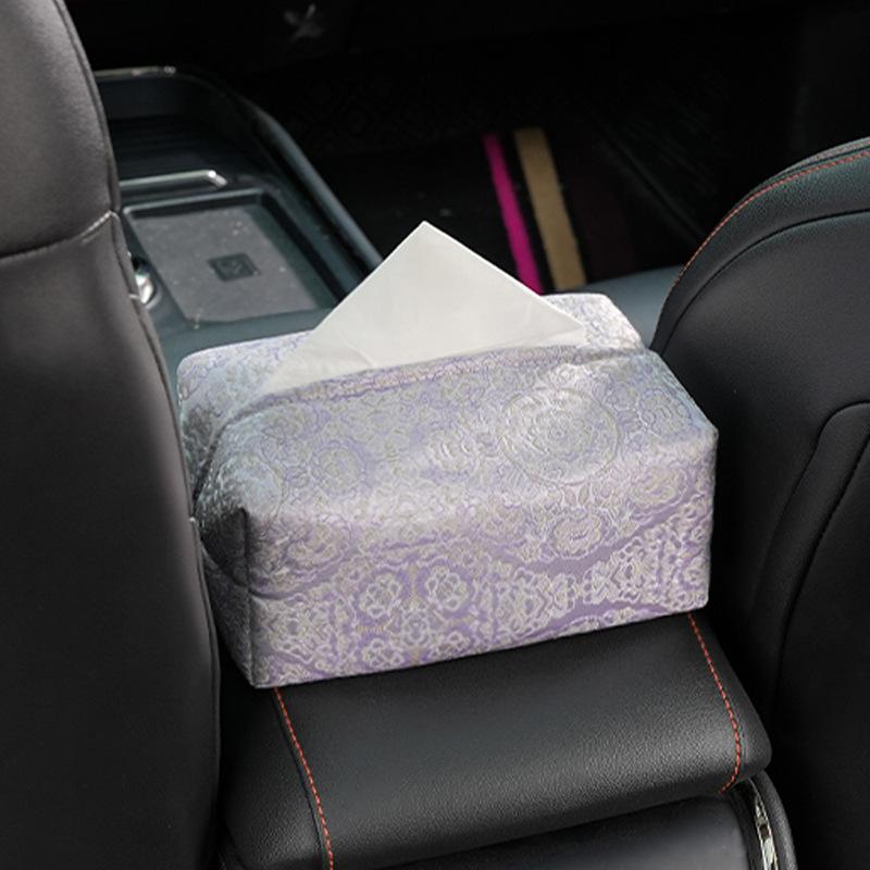 New car headrest waist rest new Chinese creative car decorative throw pillow bow streamer car cushion