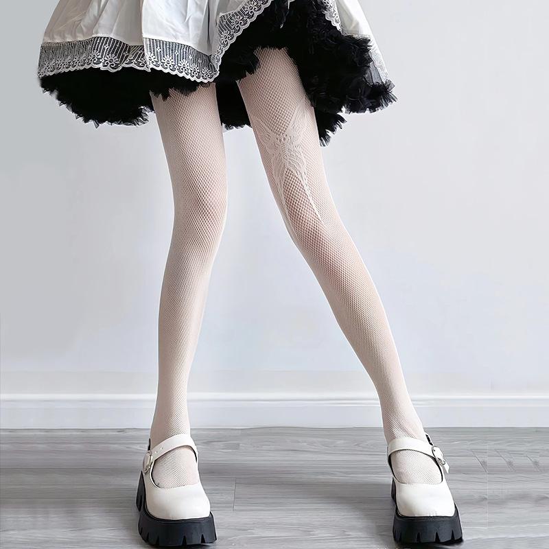 Fishnet Stockings Butterfly Roses Floral Hollow Out Sexy Suspender Pantyhose Woman Irregular Gothic Hot Girl Black Stockings