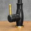 Black free-standing kitchen tap CORNY