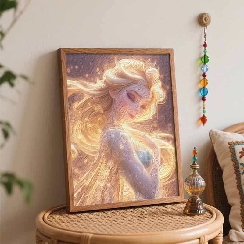 Disney Oil Painting Kit Canvas Princess Magic DIY Home Decor GiftPerfect Artwork