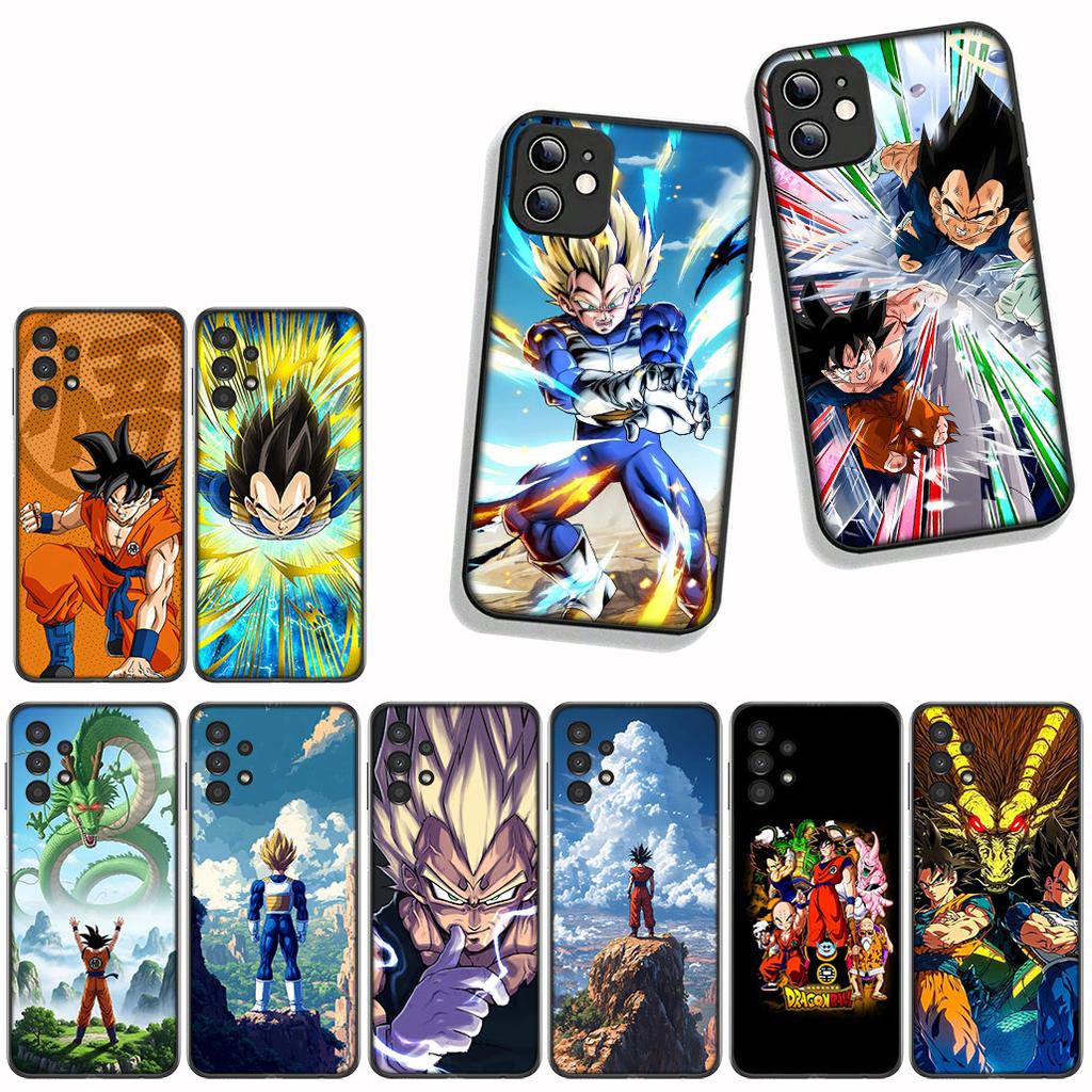 for Motorola Moto G54 G05 G24 G55 G75 G85 G15 G57 G86 Power Edge 50 30 Ultra Fusion neo Pro Case Son Gokus Dragon Vegeta Ball Z