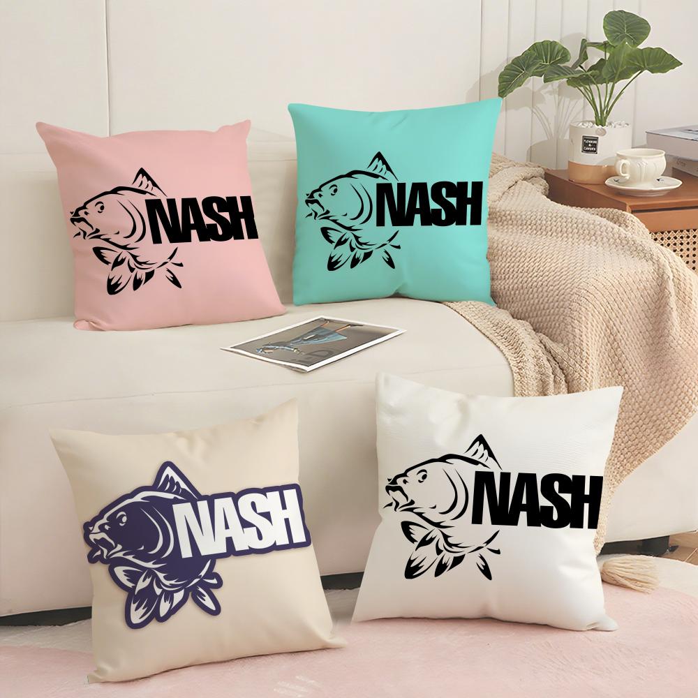 Fashion Brand NNAshS Fish Cushion Cover Short plush Doublesided Print Square Throw Pillow Covers Sofa Home Cushion Decor