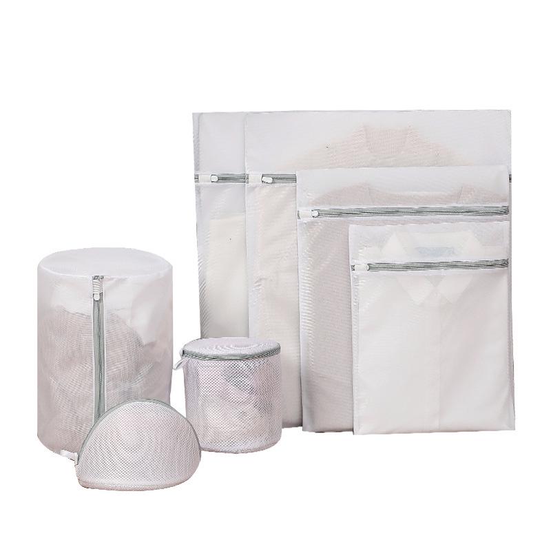 Solid Color Laundry Bags for Delicates - Fine & Coarse Mesh Set for Machine Washable Clothing Care